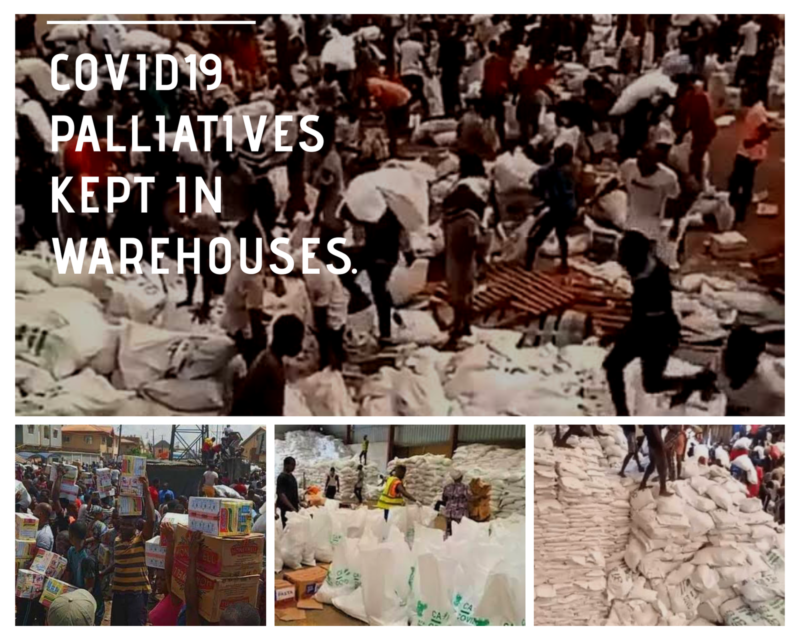 Covid19 palliatives kept in warehouses across Nigeria – VIEWERS CORNER NEWS  ™