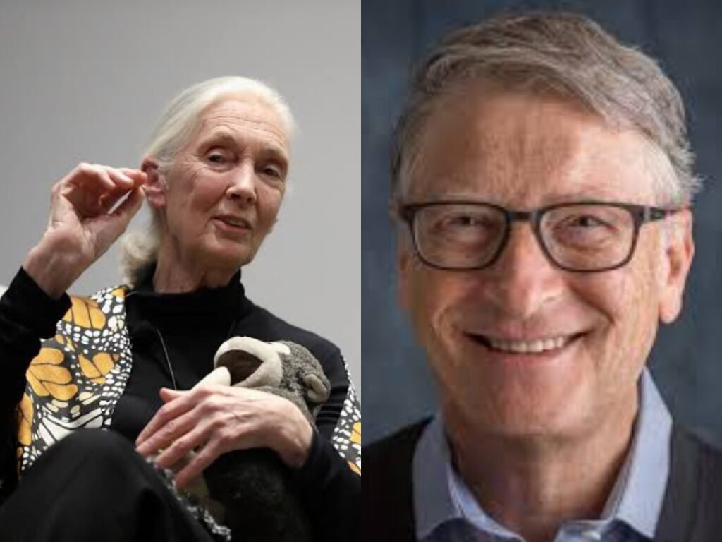 . Bill Gates and Jane Goodhall of the World Economic Forum